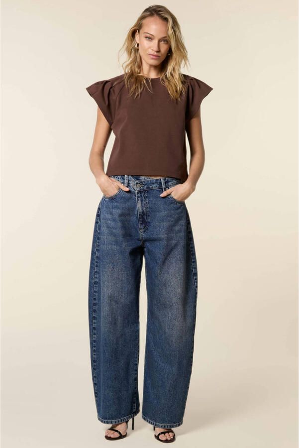 Homage to Denim barrel jeans donkerblauw