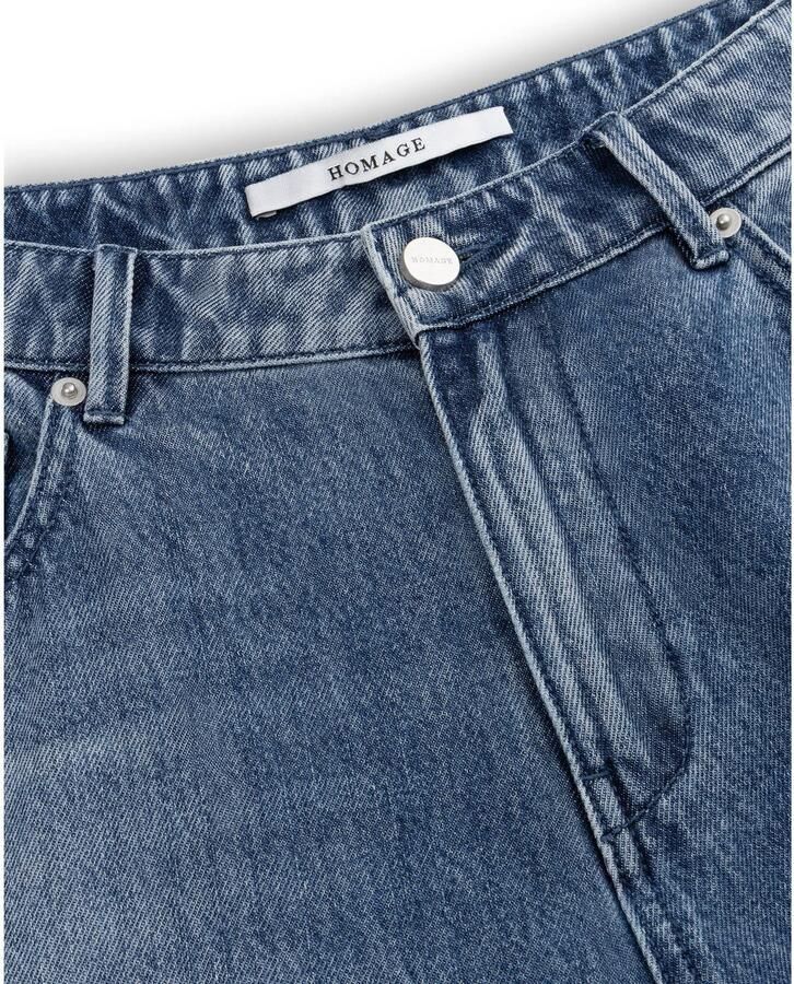 Homage to Denim barrel jeans donkerblauw - Foto 2