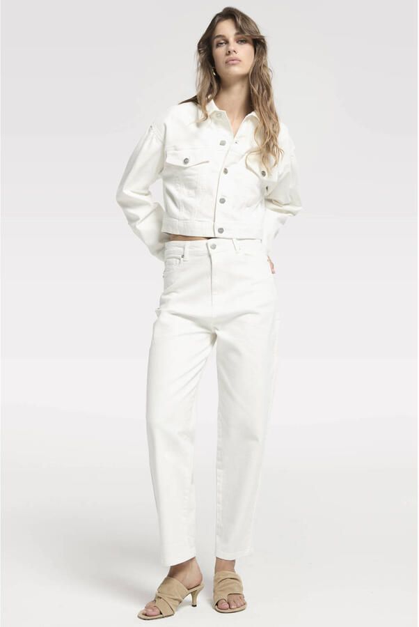 Homage to Denim Bella Colored Baggy Jeans barrel jeans ecru