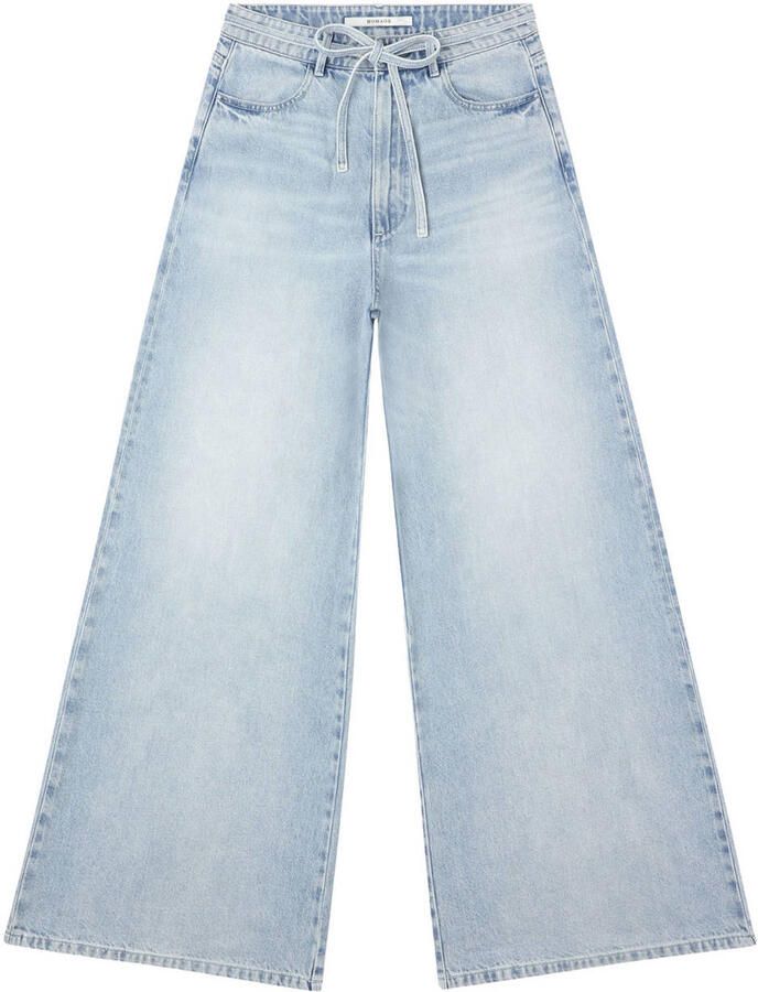 Homage to Denim Extra Wide Leg Jeans With Cord wide leg jeans light blue denim - Foto 2