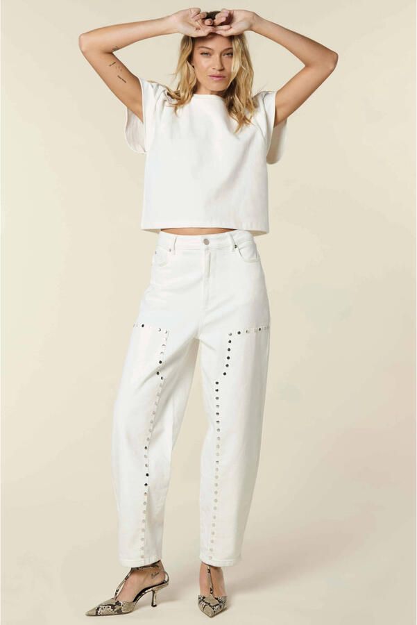 Homage to Denim high waist barrel jeans ecru