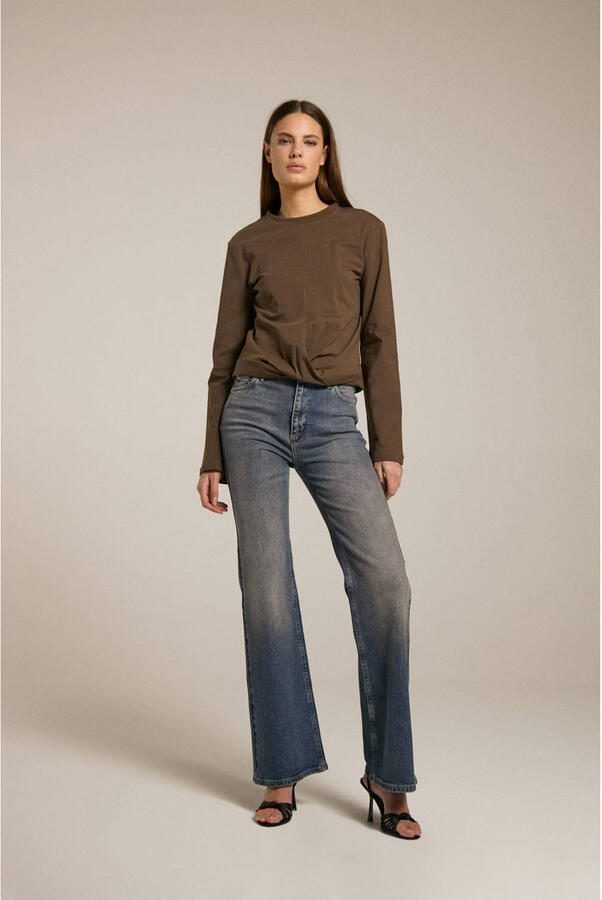 Homage to Denim high waist flared jeans blauw