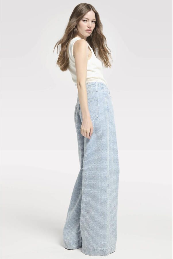 Homage to Denim high waist wide leg jeans light blue denim - Foto 2