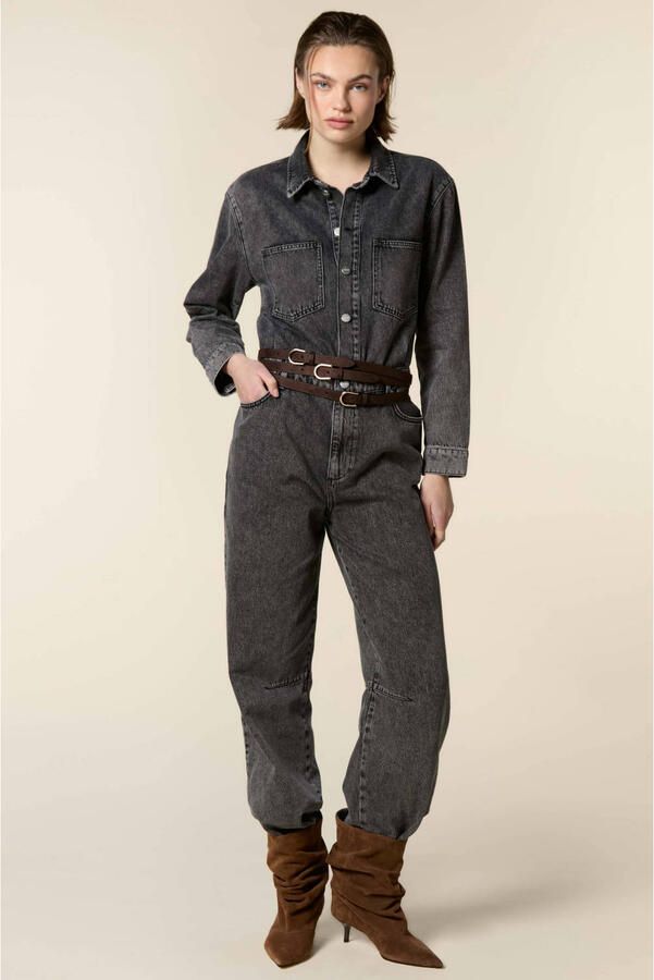 Homage to Denim jumpsuit grijs