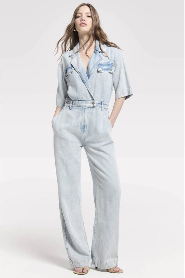 Homage to Denim jumpsuit light blue denim
