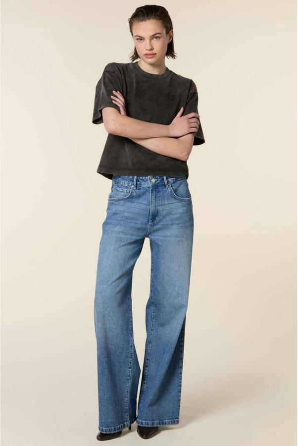 Homage to Denim wide leg jeans blauw