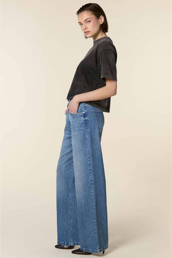 Homage to Denim wide leg jeans blauw - Foto 3