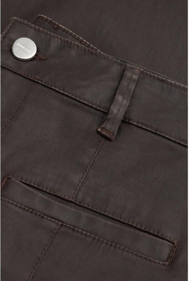 Homage to Denim wide leg jeans donkerbruin - Foto 2