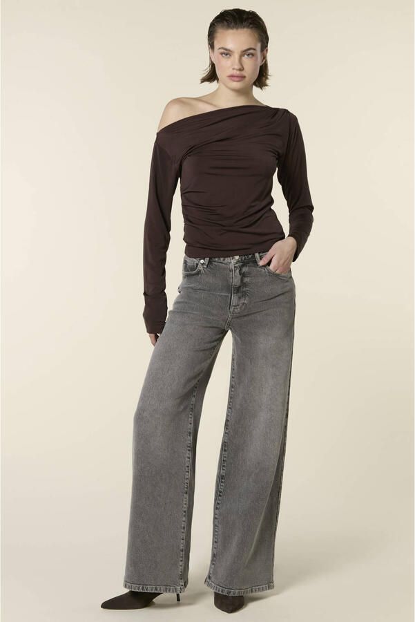 Homage to Denim wide leg jeans grijs