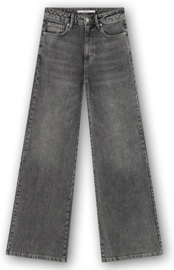 Homage to Denim wide leg jeans grijs - Foto 3