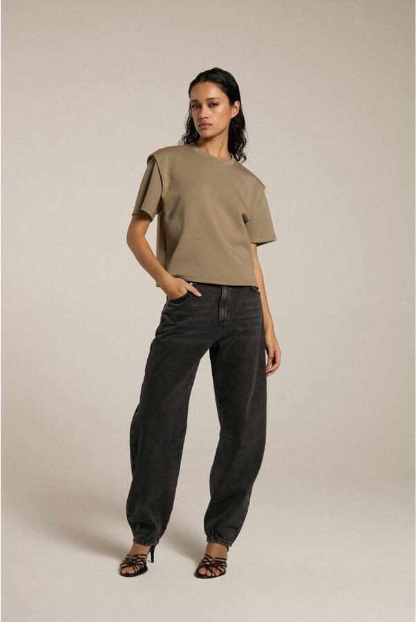 Homage to Denim barrel jeans zwart