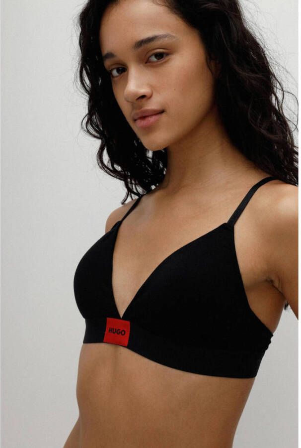 HUGO Triangelbeha met labelpatch model 'Triangle Red Label' - Foto 1