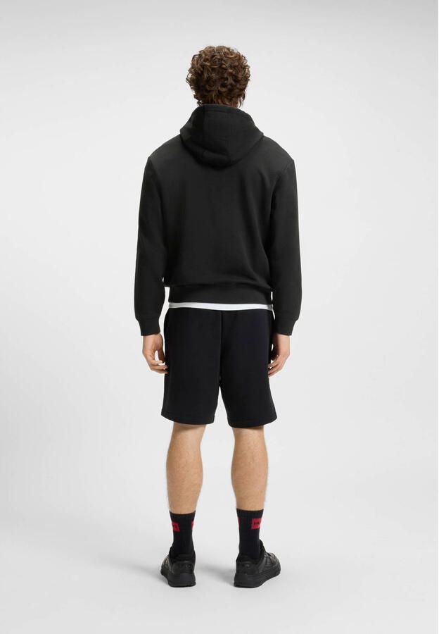 Hugo Boss Zwarte trui met capuchon en elastische boorden Zwart Heren - Foto 2