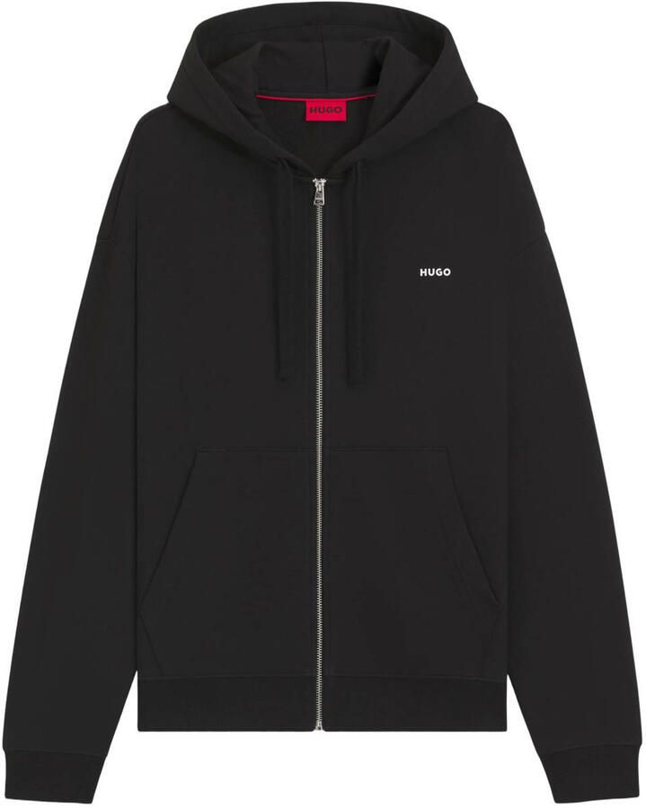 HUGO Relaxed fit sweatjack van puur katoen model 'DAPOZIP'