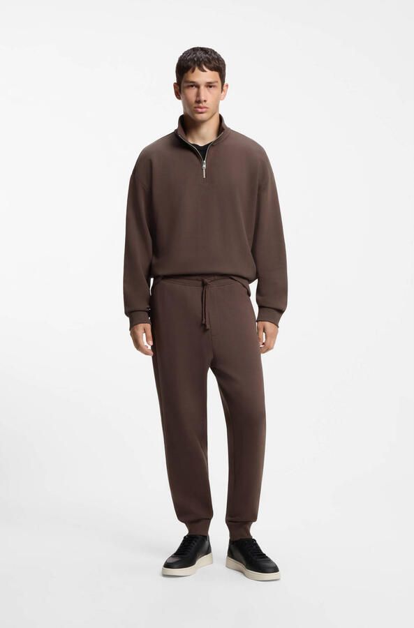 HUGO regular fit joggingbroek bruin - Foto 3