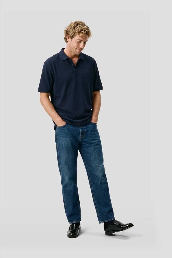 HUGO regular fit polo donkerblauw - Foto 2
