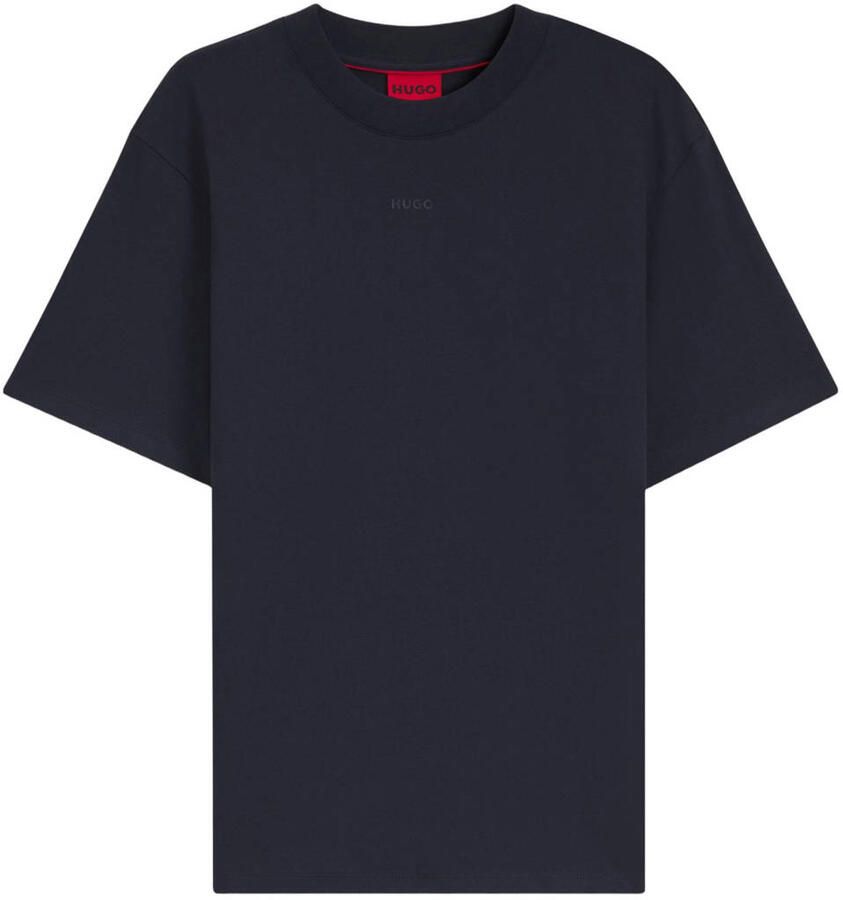 HUGO regular fit T-shirt donkerblauw