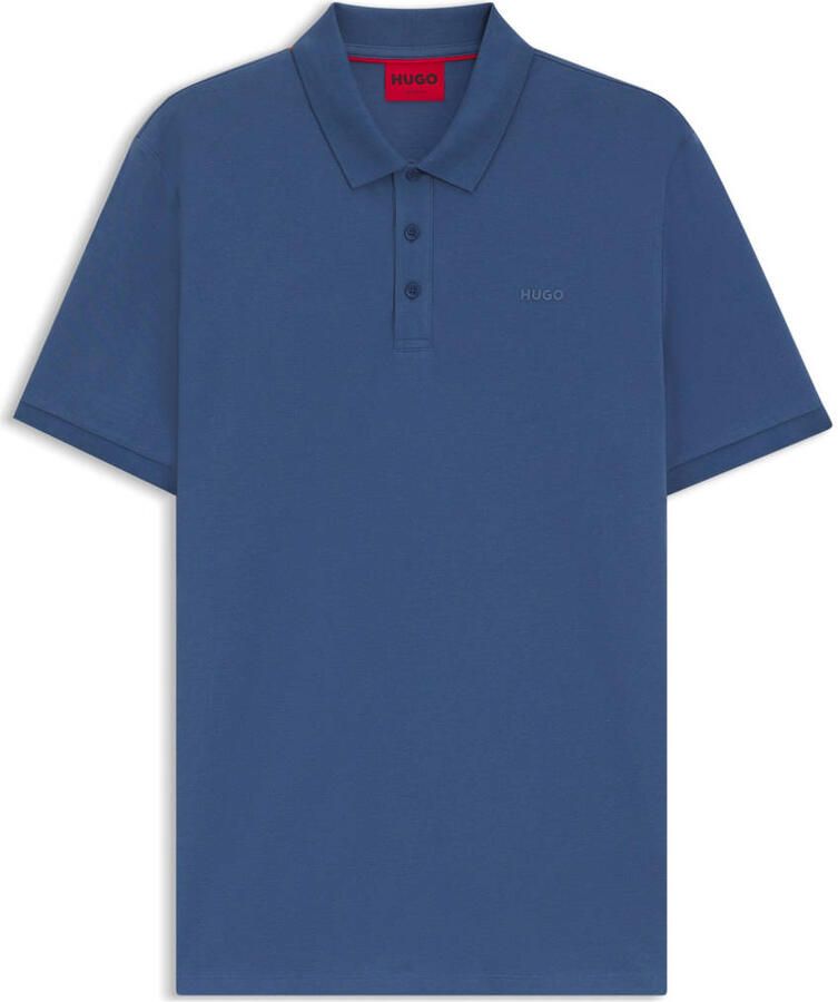 HUGO regular polo DONOS donkerblauw