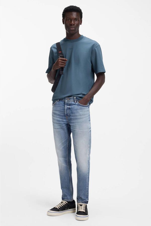 HUGO Relaxed fit T-shirt van puur katoen model 'DAPOLINO' - Foto 3