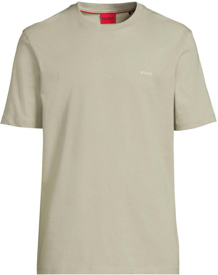 HUGO regular fit T-shirt van puur katoen model 'DERO222'