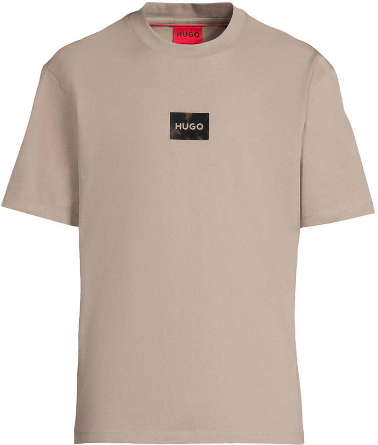 HUGO regular fit T-shirt van puur katoen model 'DUMEON'