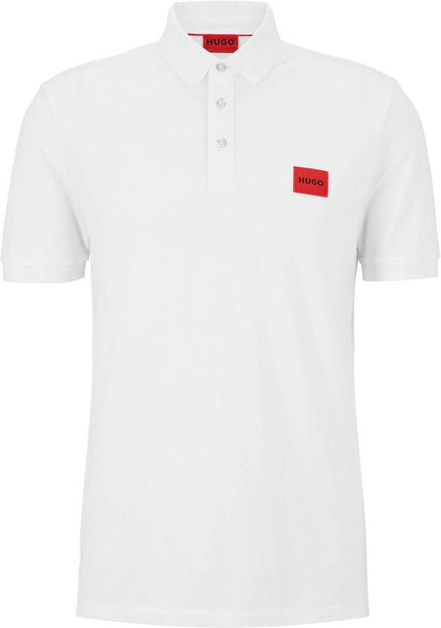 HUGO Regular fit poloshirt met labelpatch model 'Dereso'