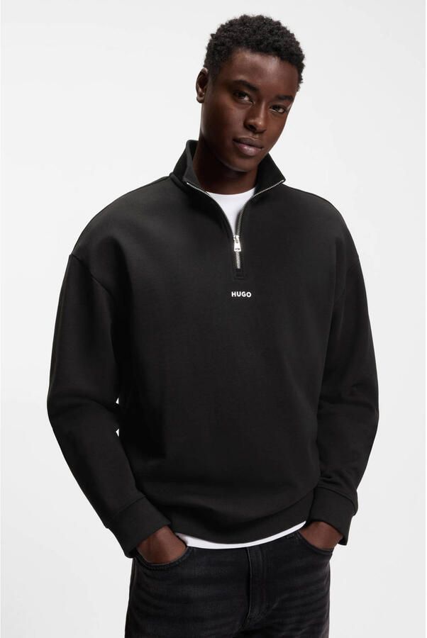 HUGO Sweatshirt met schipperskraag model 'Durty'