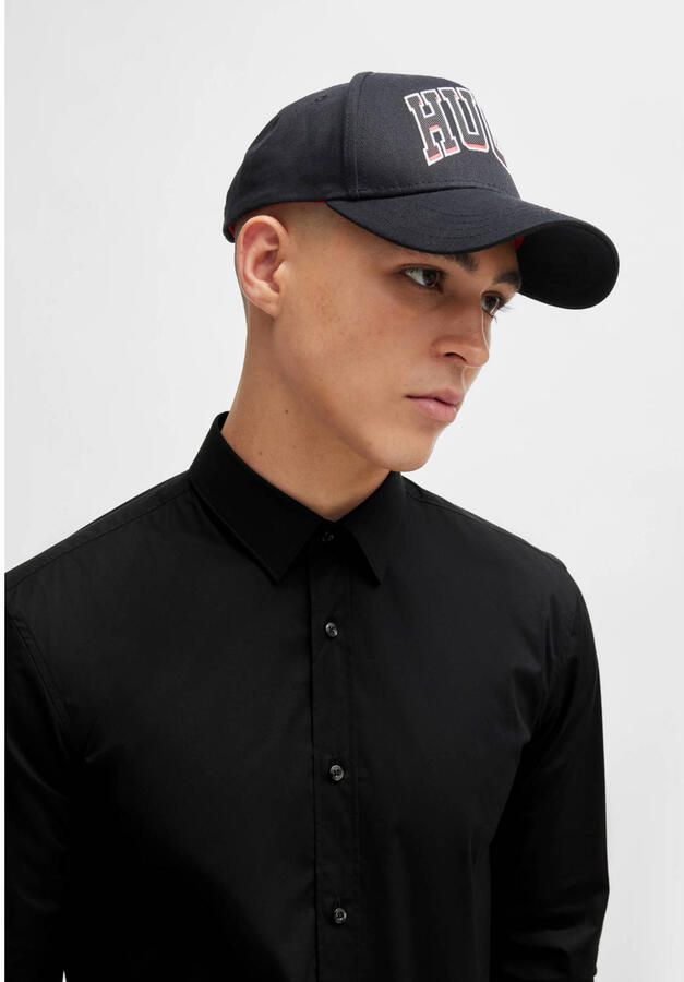 HUGO zakelijk super slim overhemd zwart - Foto 2