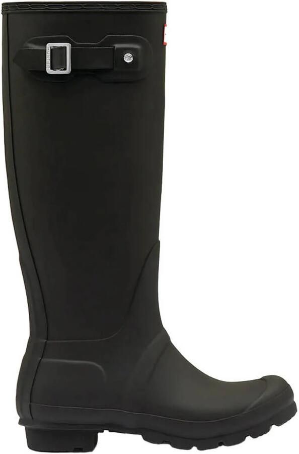 Hunter Original Tall Wellington Boots regenlaarzen met profielzool en logo zwart - Foto 2