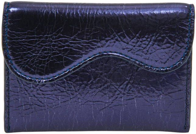 HVISK metallic portemonnee Wave blauw