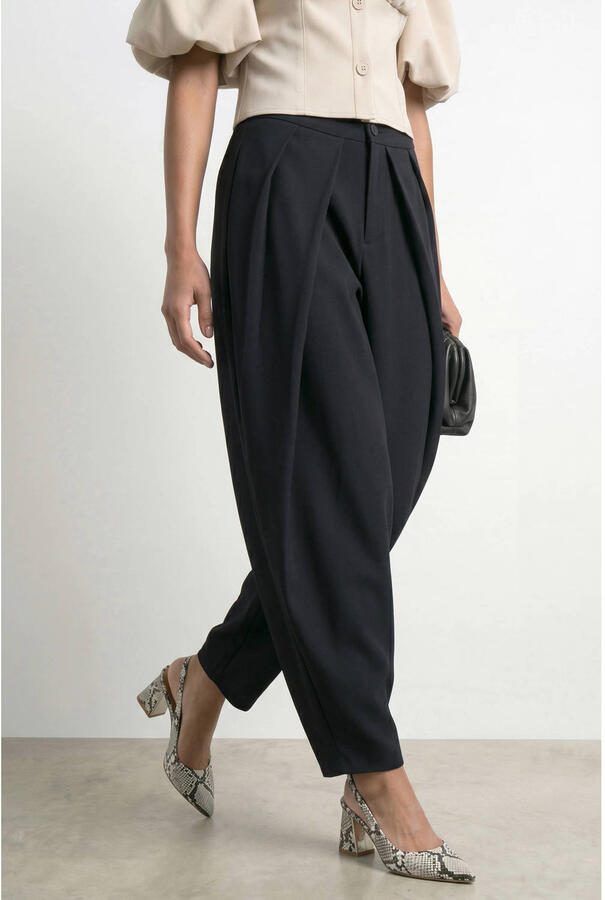 HYPEDROP barrel regular waist pantalon antraciet - Foto 2