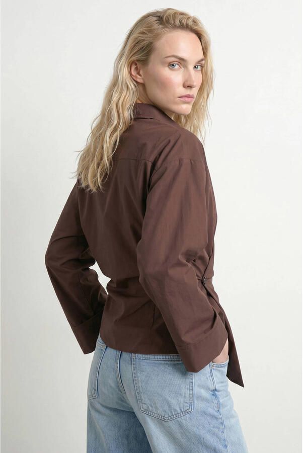 HYPEDROP blouse bruin - Foto 3