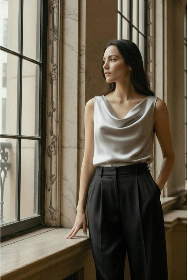 HYPEDROP mouwloze top zilver - Foto 2