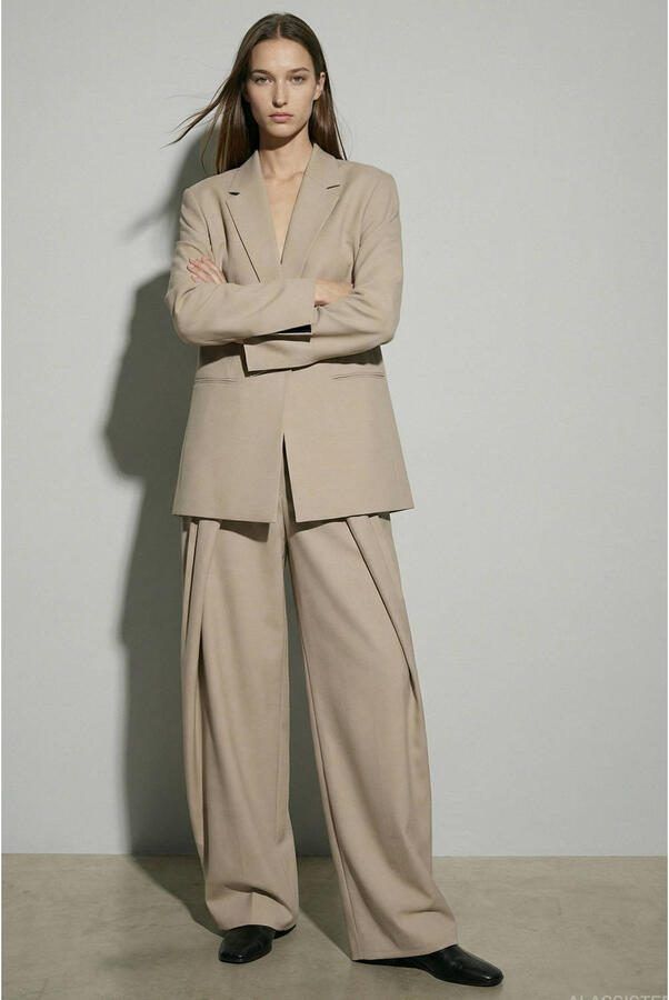 HYPEDROP regular blazer taupe