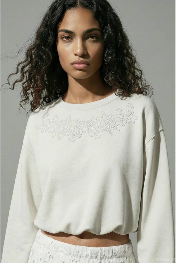 HYPEDROP sweater ecru