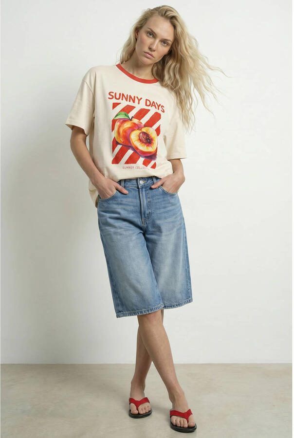 HYPEDROP T-shirt met print ecru - Foto 2