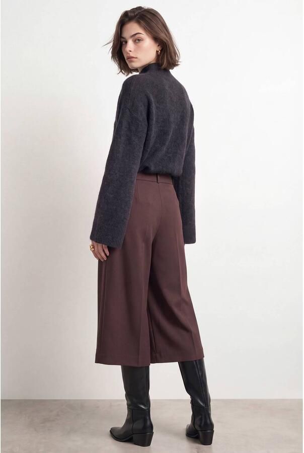 HYPEDROP wide leg bermuda short bruin - Foto 2