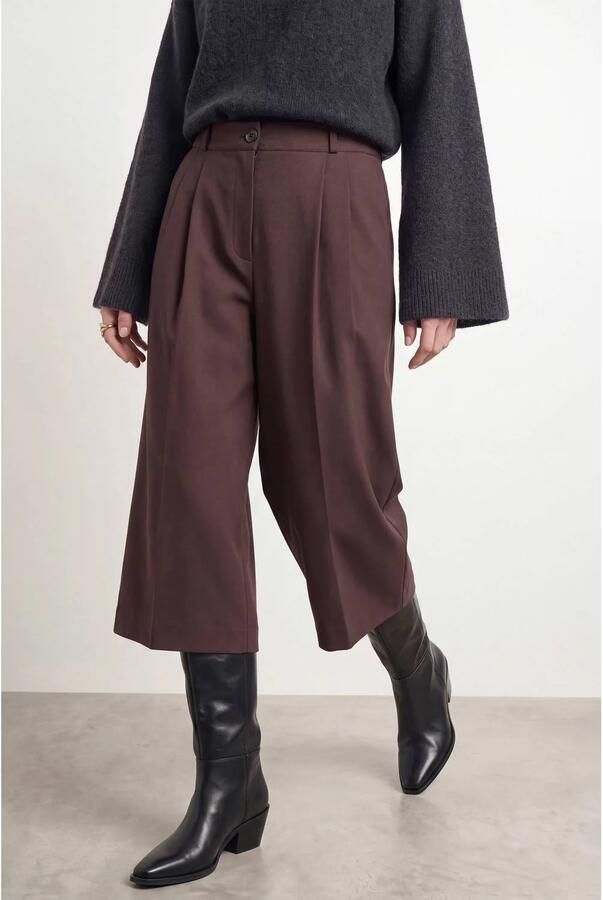 HYPEDROP wide leg bermuda short bruin - Foto 3