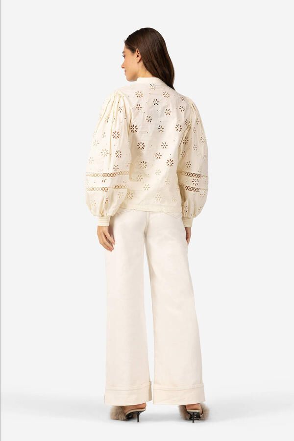 Ibana Broderie blouse Tomasa naturel - Foto 5