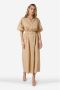 Ibana Canvas maxi-jurk Danique Beige - Thumbnail 2