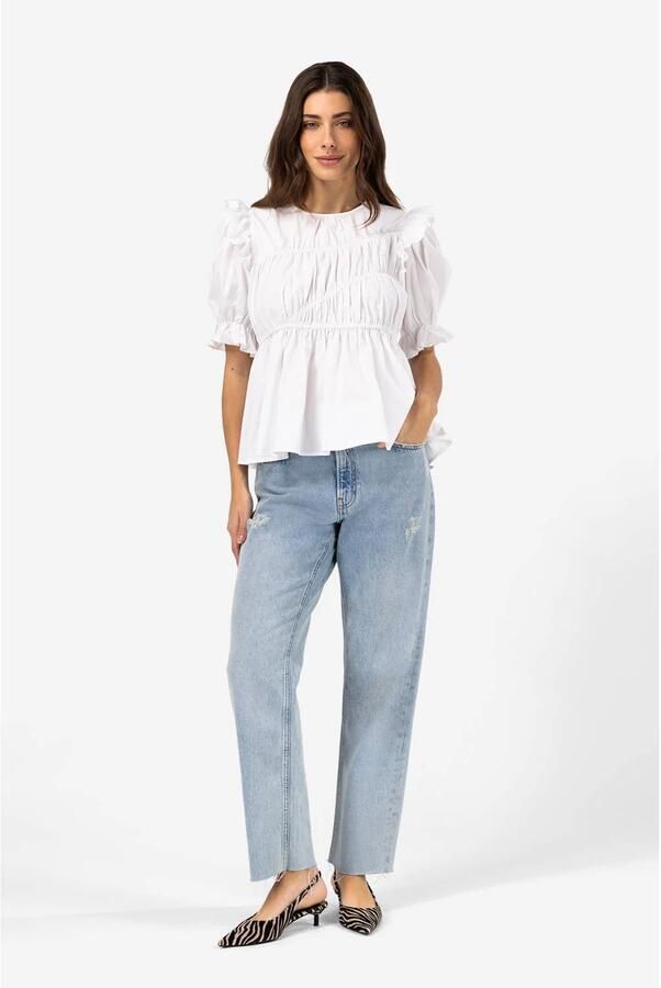 Ibana Korte Mouw Top Tullia White Dames - Foto 5