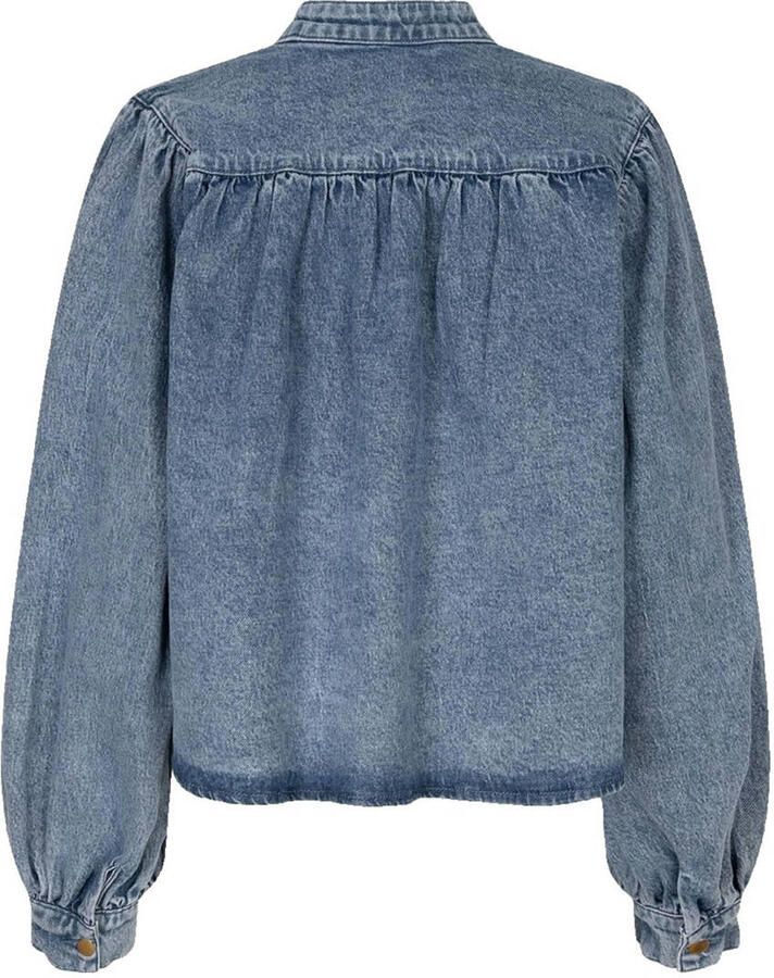 IBANA denim blouse medium blue denim - Foto 6