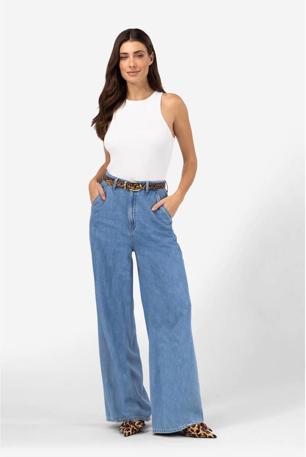 IBANA high waist light blue denim