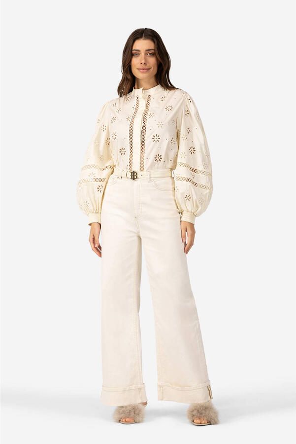 Ibana Portia Stijlvolle Broek White Dames