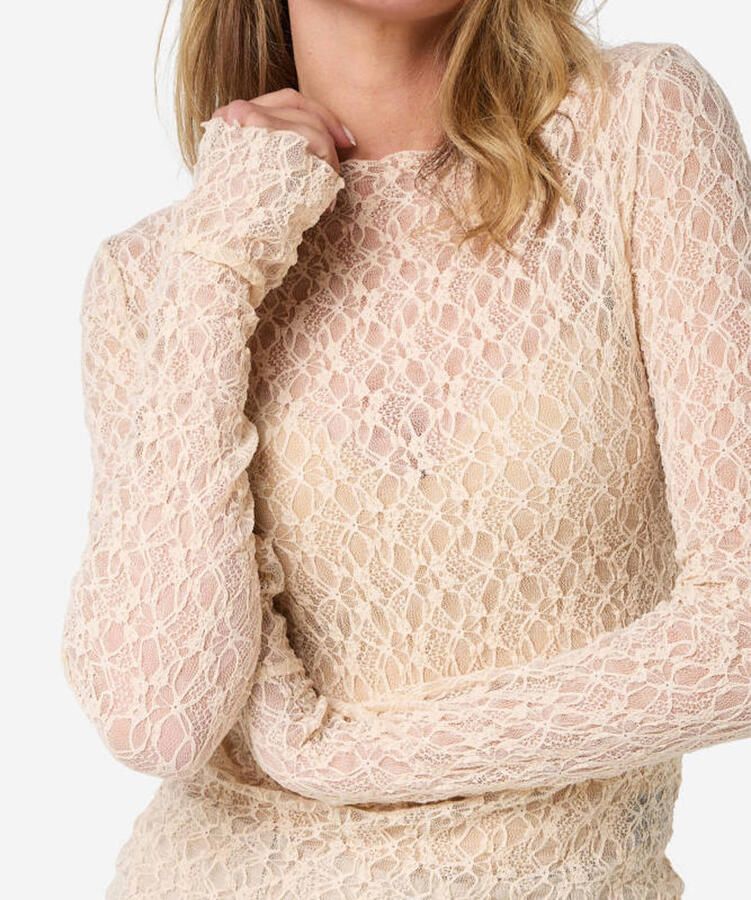 IBANA kanten top beige