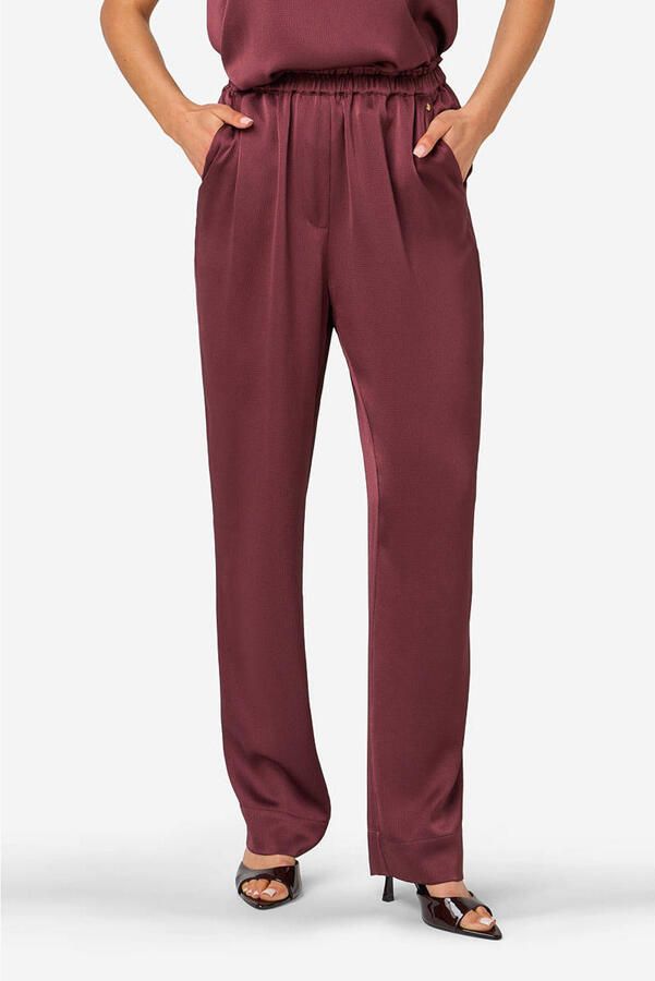 IBANA loose fit broek donkerrood - Foto 3