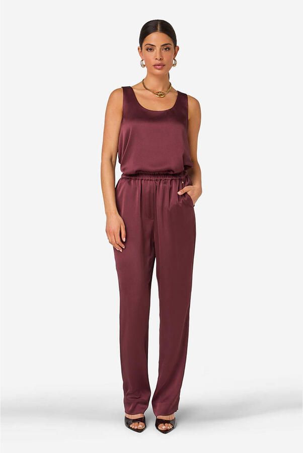 IBANA loose fit broek donkerrood - Foto 2