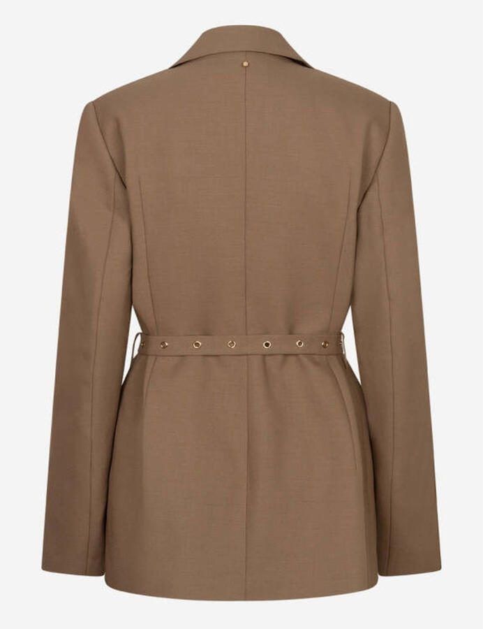IBANA regular blazer met wol lichtbruin - Foto 5