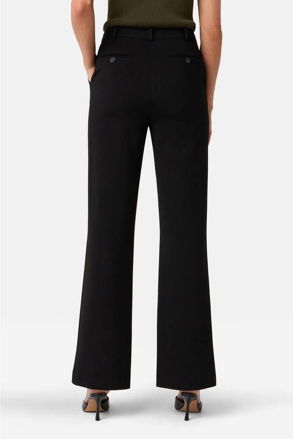 IBANA regular waist flared broek zwart