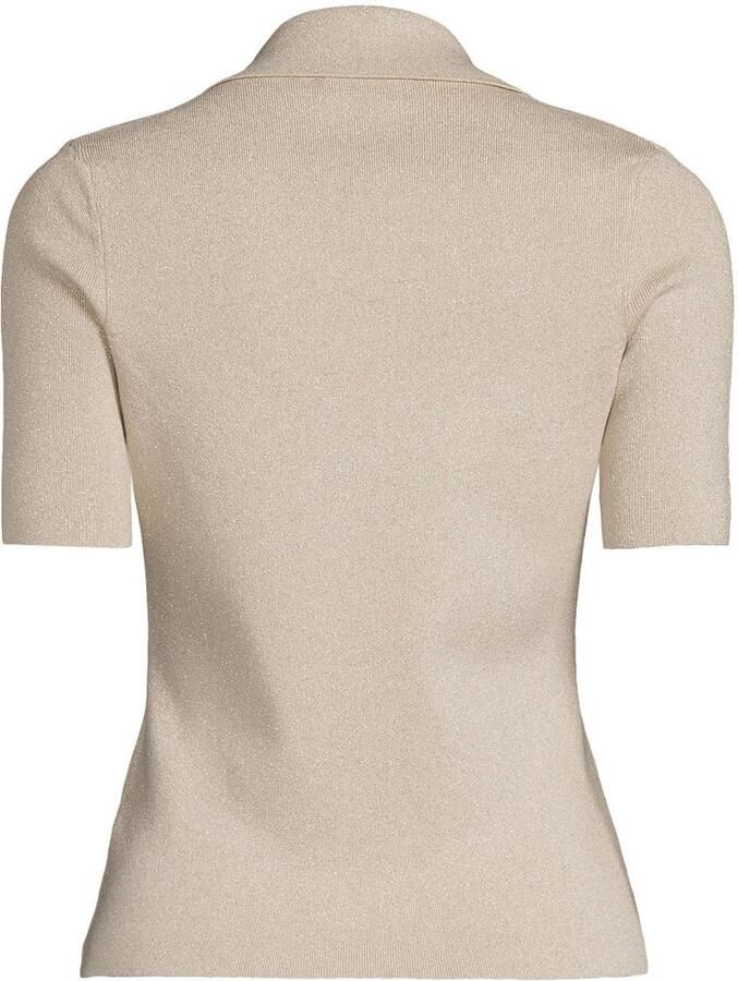 Ibana Lurex top met knopen Trirella naturel - Foto 2